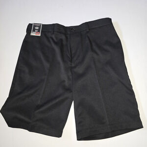 Roundtree & Yorke Travel Smart Black Poly Blend Shorts Mens 33 NWT